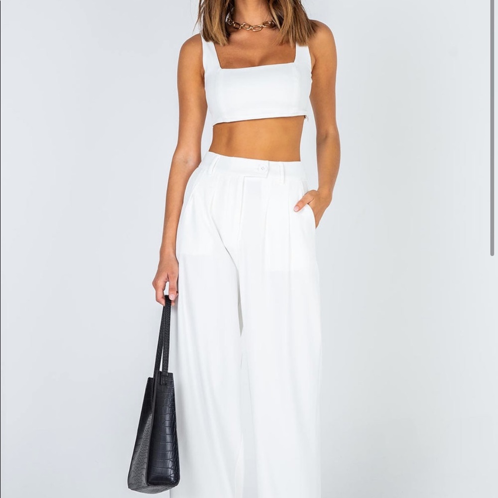 Princess Polly Huxley Set (White) Size: 2